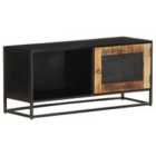 vidaXL Tv Cabinet 90x30x40 cm Rough Mango Wood
