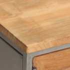 vidaXL Tv Cabinet Recycled Teak and Steel 120x30x40 cm