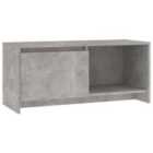 vidaXL Tv Cabinet Concrete Grey 90x35x40 cm Engineered Wood