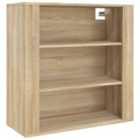 vidaXL Wall Cabinet Sonoma Oak 80x33x80 cm Engineered Wood