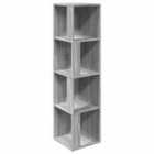 vidaXL Corner Cabinet Grey Sonoma 33x33x132 cm Engineered Wood