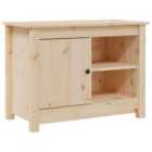 vidaXL Tv Cabinet 70x36.5x52 cm Solid Wood Pine