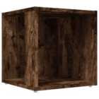 vidaXL Side Table Smoked Oak 33x33x34.5 cm Engineered Wood