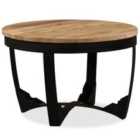 vidaXL Side Table Solid Rough Mango Wood 60x40 cm