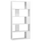 vidaXL Book Cabinet/room Divider High Gloss White 80x24x159 cm Engineered Wood