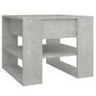 vidaXL Coffee Table Concrete Grey 55.5x55x45 cm Engineered Wood