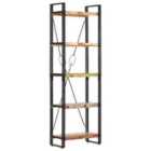 vidaXL 5-tier Bookcase 60x30x180 cm Solid Reclaimed Wood