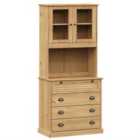 vidaXL Highboard Vigo 80x40x176 cm Solid Wood Pine