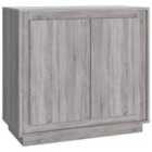 vidaXL Sideboard Grey Sonoma 80x34x75 cm Engineered Wood