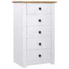 vidaXL Sideboard White 46x40x89 cm Pine Panama Range