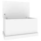 vidaXL Storage Box White 70x40x38 cm Engineered Wood