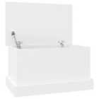 vidaXL Storage Box White 50x30x28 cm Engineered Wood