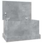 vidaXL Storage Box Concrete Grey 50x30x28 cm Engineered Wood