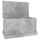 vidaXL Storage Box Concrete Grey 70x40x38 cm Engineered Wood