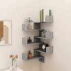 vidaXL Wall Corner Shelves 2 Pcs Grey Sonoma 40x40x50 cm Engineered Wood