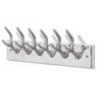 vidaXL Aluminium Wardrobe Hook Coat Rack Hat/tie Hanger Silver