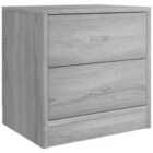 vidaXL Bedside Cabinet Grey Sonoma 40x30x40 cm Engineered Wood
