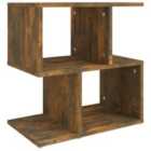vidaXL Bedside Cabinet Smoked Oak 50x30x51.5 cm Engineered Wood