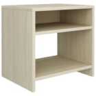 vidaXL Bedside Cabinet Sonoma Oak 40x30x40 cm Engineered Wood