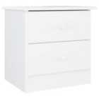vidaXL Bedside Cabinet Alta White 41x35x41 cm Solid Wood Pine