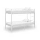 vidaXL Bunk Bed White Metal 90x200 cm
