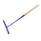 Faithfull Tarmac Rake Wood Handled 16T Round