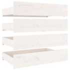 vidaXL Bed Drawers 4 Pcs White Solid Wood Pine