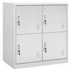 Vidaxl Locker Cabinet Light Grey 90X45X92.5 Cm Steel