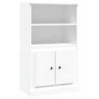 Vidaxl Highboard White 60X35.5X103.5 Cm Engineered Wood