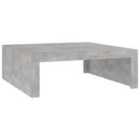 vidaXL Coffee Table Concrete Grey 100x100x35 cm Engineered Wood