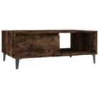 Vidaxl Coffee Table Smoked Oak 90X60X35 Cm Engineered Wood