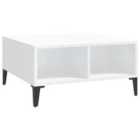 Vidaxl Coffee Table High Gloss White 60X60X30 Cm Engineered Wood