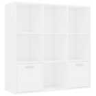 Vidaxl Book Cabinet White 98X30X98 Cm Engineered Wood