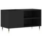 Vidaxl Record Cabinet Black 85X38X48 Cm Engineered Wood
