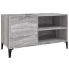 Vidaxl Record Cabinet Grey Sonoma 84.5X38X48 Cm Engineered Wood