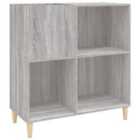 Vidaxl Record Cabinet Grey Sonoma 84.5X38X89 Cm Engineered Wood