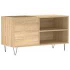 Vidaxl Record Cabinet Sonoma Oak 85X38X48 Cm Engineered Wood