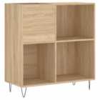 Vidaxl Record Cabinet Sonoma Oak 84.5X38X89 Cm Engineered Wood