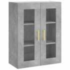 Vidaxl Wall Mounted Cabinet Concrete Grey 69.5X34X90 Cm