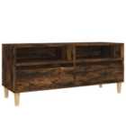 Vidaxl Tv Cabinet Smoked Oak 100X34.5X44.5 Cm Engineered Wood