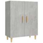 Vidaxl Sideboard Concrete Grey 70X34X90 Cm Engineered Wood