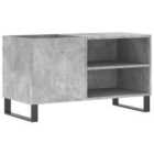 Vidaxl Record Cabinet Concrete Grey 85X38X48 Cm Engineered Wood