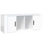 Vidaxl Tv Cabinet High Gloss White 100X35X40 Cm Engineered Wood