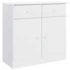 Vidaxl Sideboard Alta White 77X35X73 Cm Solid Wood Pine