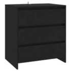 Vidaxl Sideboard Black 70X41X75 Cm Engineered Wood