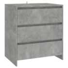 Vidaxl Sideboard Concrete Grey 70X41X75 Cm Engineered Wood