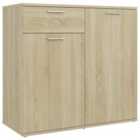 Vidaxl Sideboard Sonoma Oak 80X36X75 Cm Engineered Wood