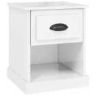 Vidaxl Bedside Cabinet High Gloss White 39X39X47.5 Cm Engineered Wood