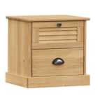 Vidaxl Bedside Cabinet Vigo 42X35X40 Cm Solid Wood Pine