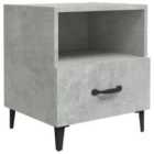 Vidaxl Bedside Cabinet Concrete Grey Engineered Wood